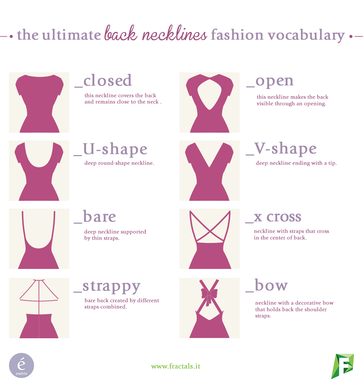 Fractals | The Ultimate Back Necklines Fashion Vocabulary